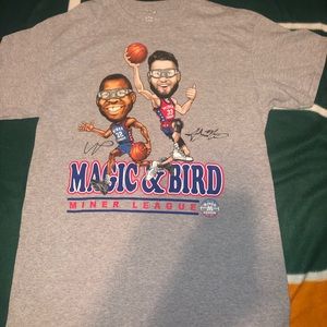Miner Tee Magic Johnson Larry Bird Tshirt